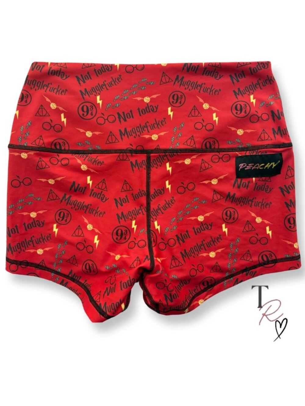 Peachy Athletic NWOT Harry Potter Workout Booty CrossFit Gym Bike Shorts Medium